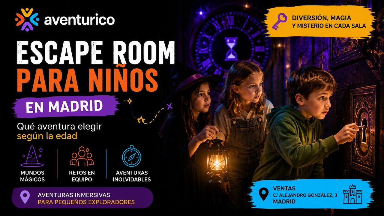 Escape Room para Niños en Madrid: aventuras y experiencias según la edad